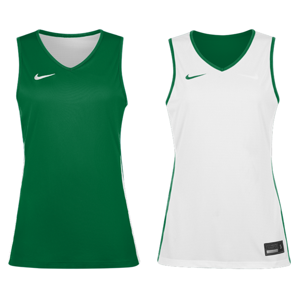 Womens Basketball Reversible Jersey - Pine Green/White