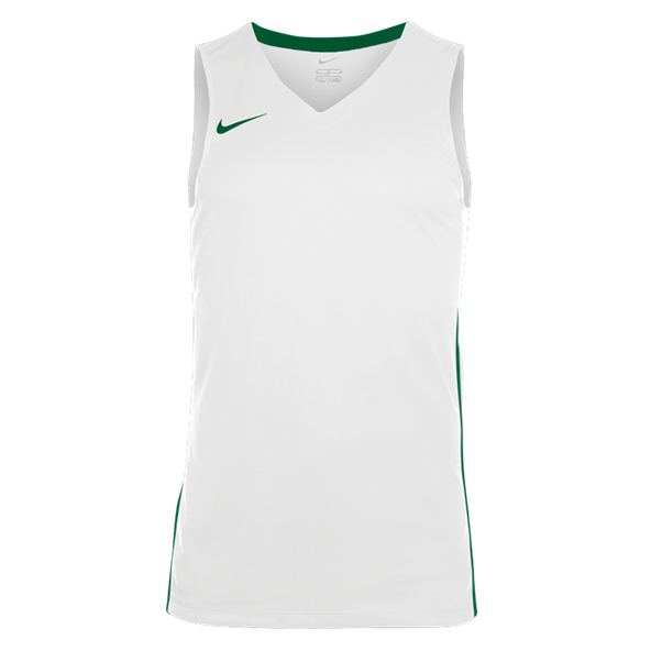 Mens Basketball Jersey - White / Pine Green