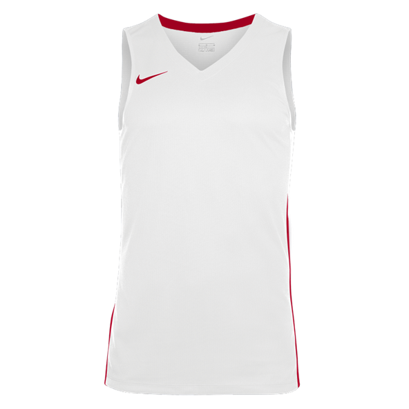 Mens Basketball Jersey - White / University Red