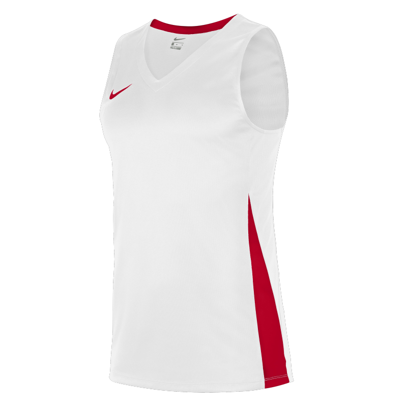 Men Basketball Jersey - White/University Red