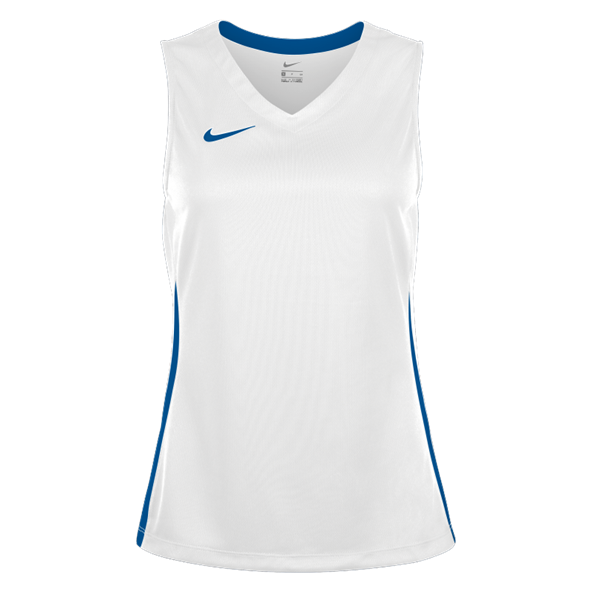 Women Basketball Jersey - White/Royal Blue