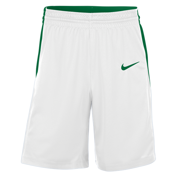 Mens Basketball Short - White / Pine Green