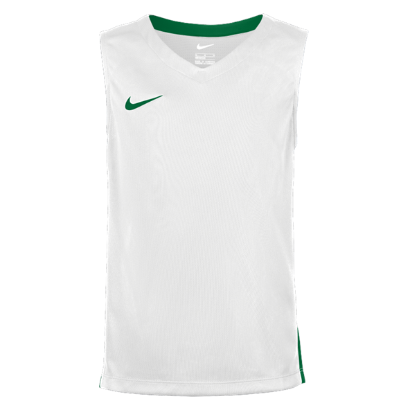 Youth Basketball Jersey - White / Pine Green