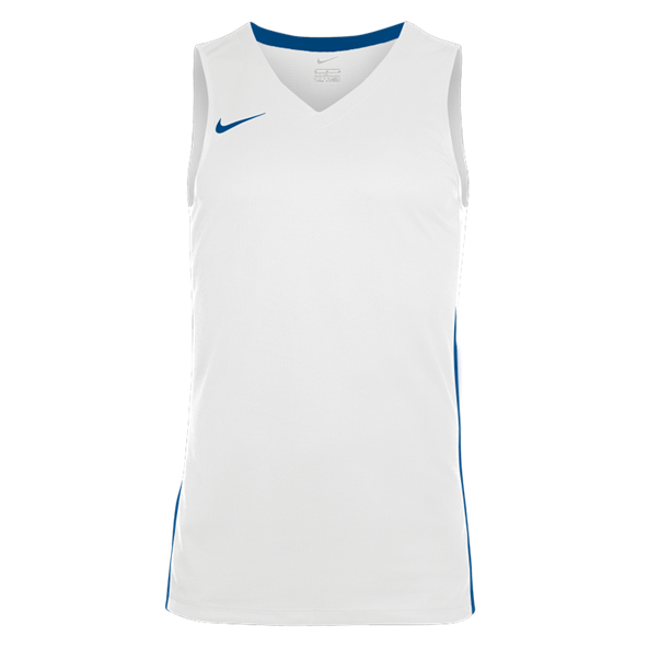 Men Basketball Jersey - White/Royal Blue