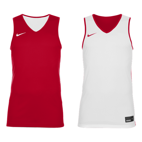 Maillot de Basketball Réversible - Homme - Rouge/Blanc