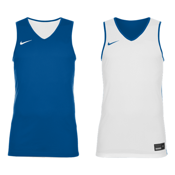 Men Basketball Reversible Jersey - Royal Blue/White