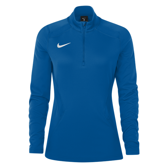 Womens Nike Training 1/4 Zip Midlayer - Royal Blue