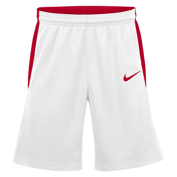 Youth Basketball Short - White/University Red