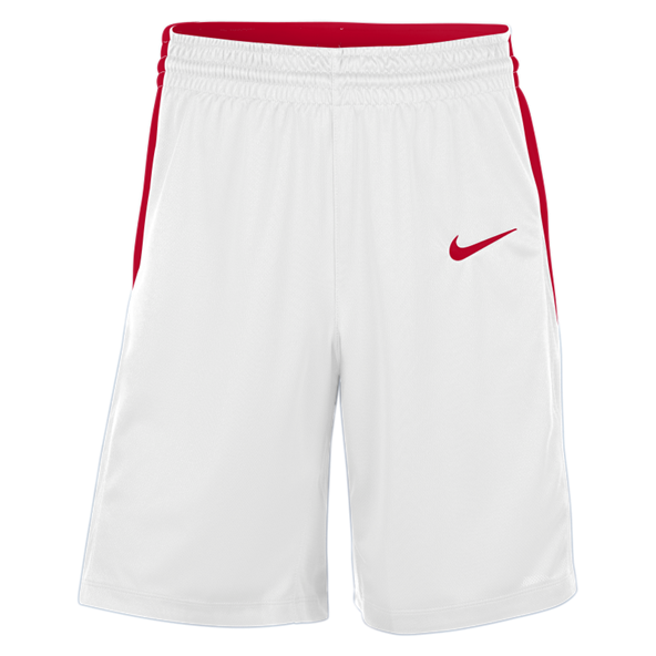 Mens Basketball Short - White / University Red