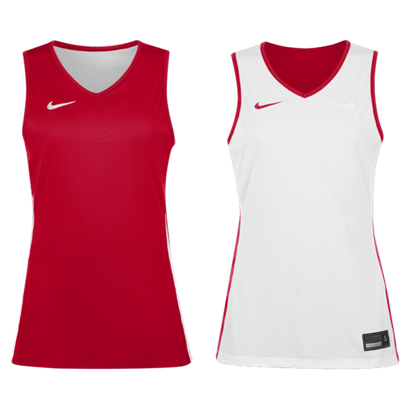 Womens Basketball Reversible Jersey - University Red/White