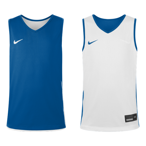 Youth Basketball Reversible Jersey - Royal Blue/White